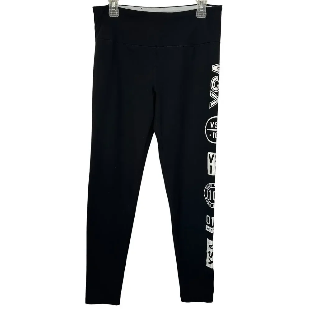 Victoria's Secret Sport VSX Knockout Logo Leggings Black Size L